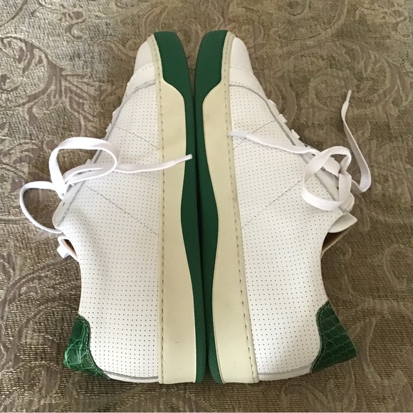 GREATS Women’s Sneakers in White with Green Soles - Picture 4 of 8